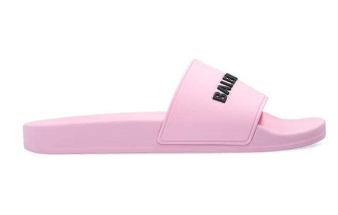 Ba1en*iaga Pool Slides Pink Black