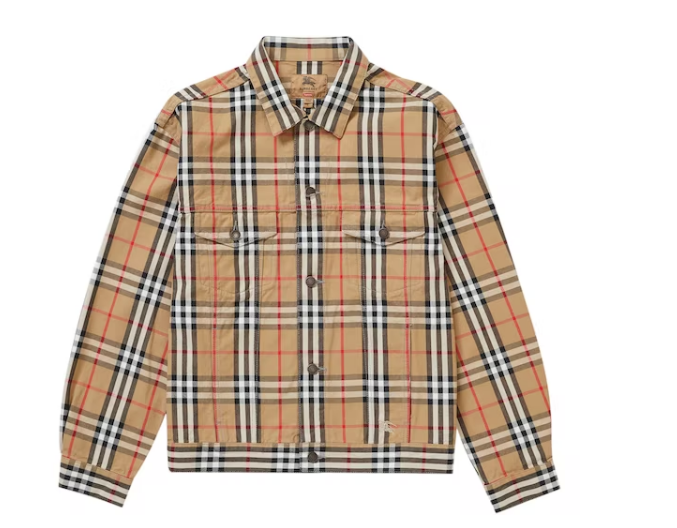 Svp*me Bv*b*rry Denim Trucker Jacket Beige