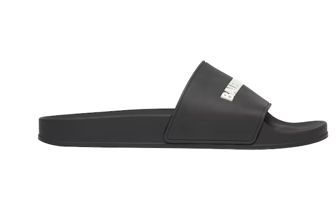 Ba1en*iaga Pool Slide Black White