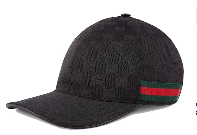 Gvc*1 Original GG Canvas Baseball Hat with Web Black