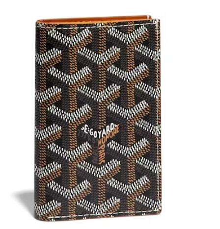 G09ard Saint Pierre Card Holder Black/Natural ( 2.9H 4.3W 5.9D)