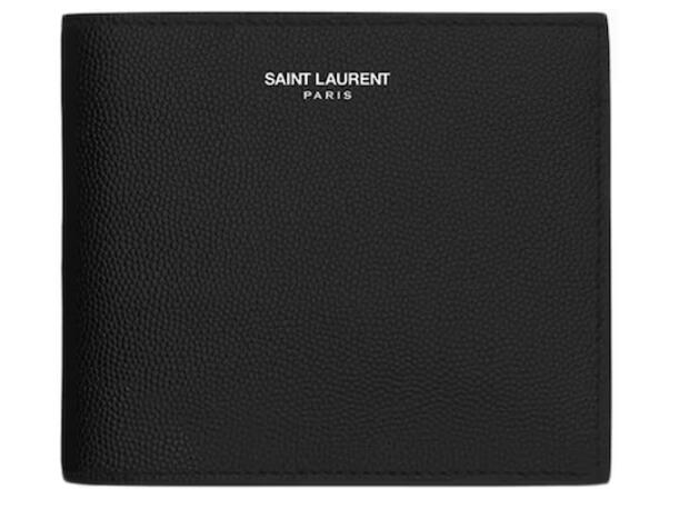 Sa1nt Lau*nt Paris East/West Wallet With Coin Purse De Poudre Embossed Black