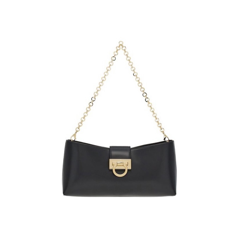 Ferragamo Women Trifolio Small Leather Shoulder Bag