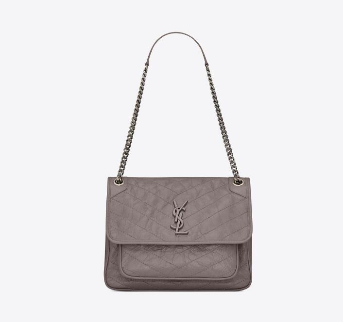 Sa1nt Lau*nt Niki Medium in Crinkled Vintage Leather
