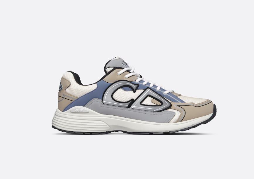 D10r B30 Sneaker  Cream Mesh and Beige, Blue and Gray Technical Fabric